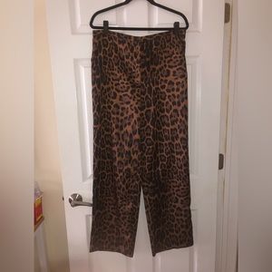 H & M Leopard Print Trousers